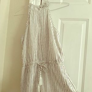 High neck romper
